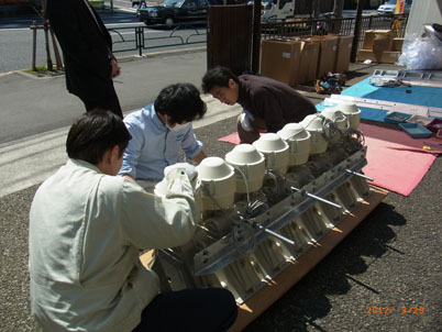 8連組立て開始!